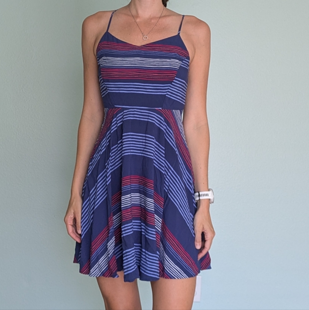 Old Navy Small, Striped Red, White, And Blue